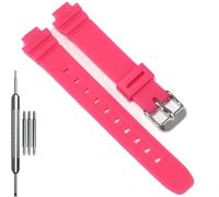 14mm Resin Replacement Strap Compatible with Casio LA20WH Series Women Band | LA20WH Women's Watch Band LA-20WHS-2A sports waterproof bracelet