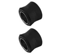14mm Rubber Alloy Motorcycle Rear Shock Bushings 2pcs for Suspension | Black Pair, Restores Rear Ride Support, Wear Reduction for Commuter Riders and DIY Mechanics