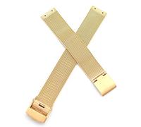 14mm Screwing Stainless Steel Watch Strap Replacement for Skagen Fits Selected Models Listed Below 358SSSBD 358SGSCD 358SRSC 358SSLB (Gold)