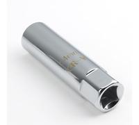 14mm Spark Plug Socket 12-Point Thin Wall, 3/8 Inch Drive Swivel Magnetic Removal Installer Tool, Build-in Spring Clips Automobile Sparking Plug Wrench Compatible with BMW Mini Nissan Mercedes