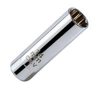 14mm Spark Plug Socket, Thin Wall Spark Plug Socket 12 Point 3/8" Drive Magnetic Removal Tool for Tight Engine Bays, Chrome Vanadium Steel Plug Wrench for Modern Vehicles and Confined Spark Plug Wells