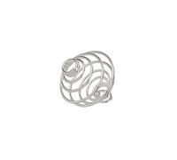 14mm Spiral Wire Bead Cage Pendants Silver Plated (PK5)