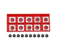 14mm Square Carbide Inserts for Woodworking Spiral Planer Head, Indexable 4-Sided Cutter Blades with M6 Screw Compatibility, 30° Cutting Angle, Compatible with Hardwood, MDF, Plywood