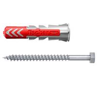 14mm x 70mm Long Duopower Plasterboard Wall Plugs with Screws, 8 Pack - 538259