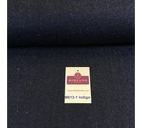 14oz Indigo Blue Heavyweight Denim 100% Cotton Fabric 58 Sold Per Metre
