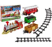 14pc Christmas Express Train Set 330cm Track Light Sound Effect Kids Toy Present