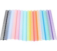 14Pcs 14 Colors Comb Binding Spines, Plastic Binder Combs for 150 Sheets, 19mm 30 - Ring PP Binding Rings with Color Coding System for Reports Notebooks Calendars Lovely and Attractive