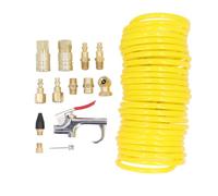 14PCS Air Compressor Kit with 1/4 Inch Quick Connector, Nylon Air Hose for Dust Blowing and Pneumatic Tools, Compatible with Automotive Repair and Cleaning
