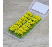 14PCS Artificial Flower Clusters Model Railways, O Scale Static Grass