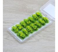 14PCS Artificial Flower Clusters Model Railways, O Scale Static Grass