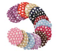 14pcs Attendant Nets Snoods Performance Hairnet Cap Mesh Color Lady Rayon Bank Ladies Dancer Hotel Dance Flight Cover Women Womens Decor Short Employee Hair Professional