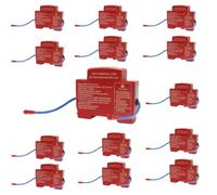 14Pcs Automatic Fire Extinguishing Device Dual-Line Flame Retardant Tool | Snap-on Guide Rail Extinguishers fits distribution box/cabinet/panel. Non-polluting, safe flame retardant for home, garage