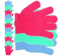 14pcs Children Five Finger Bath Gloves Nylon Exfoliating Set