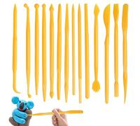 14PCS Clay Sculpting Tool Set - Air Dry and Polymer Clay Modeling Kit - Precision Carving, Shaping, and Detailing Tools - Durable Stainless Steel and Wood Handles for Pottery, Sculpting, Crafting