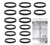 14pcs Cone Seal Ring Rubber Washers For Plumbing, 6pcs 32MM ＆8pcs 40MM Waste Pipe Seal Ring Slip Joint Washer, Rubber Washer For Drain Pipe Sink Odour Trap Siphon