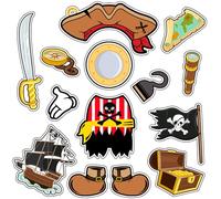 14Pcs Cruise Door Decorations Magnetic Cute Large Nautical Cruise Door Magnets Decorations Reusable Refrigerator Magnets for Cruise Ship Door Decorations (Brown)