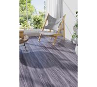 14Pcs Dark Grey Wood Grain Click-Lock SPC Vinyl Flooring with 1mm Sound Insulation Cotton on The Back, 3.12m² Pack H&O Direct Dark Grey One Size