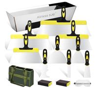 14PCS Drywall Knife Set,Hand Tool Kit Include Putty Knives,Taping Knives,Painter Scraper,14" Stainless Steel Drywall Mud Pan,Oxford Carry Bag & Sanding Block,Spackle Tools for Home