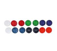14Pcs Effect Pedal Footswitch Topper, Guitar & Bass Foot Switch Protector, Non - Slip Plastic Nail Cap with Color - Coded Visibility for Stage Performance, Studio, and