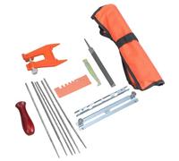14pcs Effective Chainsaw Sharpener Set Comprehensive Sharpening Set Featuring Sturdy Steel Files Stump Vise for