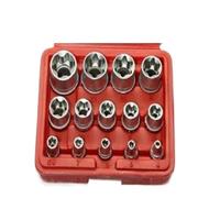 14PCS Female Torx Socket Set E4-E24 External Hex Socket Insert