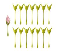 14pcs Flower Napkin Holders, Twist and Tulip Stem Maker, Origami Table Decorations for Weddings Banquets Dinner Parties