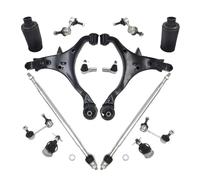 14Pcs Front Lower Control Arm Tie Rod Boot Sway Bar Link Suspension Compatible For HONDA CR-V 2002 2003 2004 2005 2006