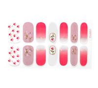 14pcs Fully Wrapped Polish Stickers Self-Adhesive Glitter Adhesive Decals Stickers