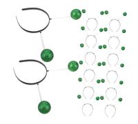 14pcs Green Spring Antenna Headband for Space Cosplay and Alien Dress