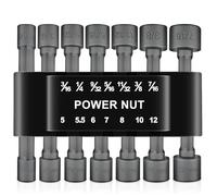 14Pcs Hex Drill Bits Tools,1/4 Inch Hex Shank Magnetic Nut Setter Driver, Drill Bit Set Powerful Socket Combination Quick Change Metric Nut Driver Set for ElectricManual Screwdrivers (14Pcs)