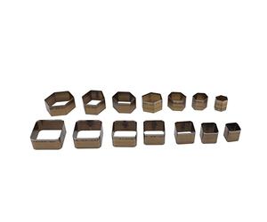 14Pcs Leather Cutting Die High Carbon Steel Exquisite Workmanship Simple Operation Cutting Mold DIY Leather Craft Tool