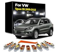 14Pcs LED Interior Light Kit, For VW Tiguan 5N 2009 2010 2011 2012 2013-2015 Dome Map Reading Trunk Lamp