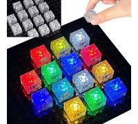 14PCS Light Up Bricks, LED Lights Bricks Accessories Kits, 2x2 2x3 Classic Transparent Parts Building Block Set, Compatible with Lego, Compatible with All Major Brands (Update 2x2 Square)