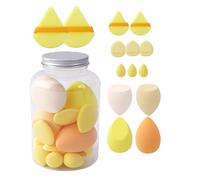 14Pcs Makeup Blender Sponge Set, Make Up Sponges, Foundation Powder Puff, Beauty Sponges, Soft Triangle Face Makeup Puff For Liquid, Foundation, Cream, Powder, Sunscreen, Wet Dry Use For Women Girl