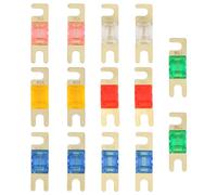 14PCS Midi Fuse Set 30-100Amp 32V, Mega Bolt-on for Marine Power System, Electric Hybrid Vehicles, DC Motor, Car Audio, Trucks