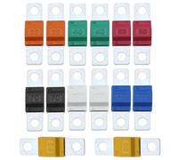 14PCS Midi Fuses - 32V Automotive Fuses Assortment Kit - Standard Midi Fuse Set for Car, Van, Truck, Boat, RV - Includes 30A, 40A, 50A, 60A, 70A, 80A, 100A