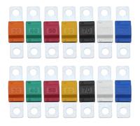 14PCS Midi Fuses,32V Midi Fuse 30/40/50/60/70/80/100Amp High Current Automotive&Marine Bolt-on Car Truck Electric Hybrid Vehicle Motor,Compatible with MIDI Fuse Holder,Copper Terminal,Overload Protect