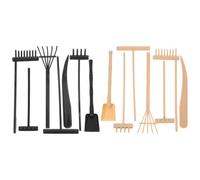 14pcs Mini Zen Sand Rake Tool Set Plastic for Small Corners