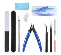 14Pcs Model Tools Craft Set, Hobby Building Tool Set, Modeler Building Kit for Gundam, Modeler Basic Tools Craft Set for Cars, Airplanes, Buildings, Gundam