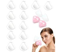 14Pcs Powder Puffs Cases Individual Packaging, Triangle Powder Puff Container Bulk, Portable Beauty Blender Holder Reusable Dust-Proof Pocket Cosmetic Puff Box for Travel