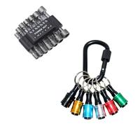 14Pcs Power Nut Driver Drill Bits Tool Set Wrench Screw 1/4'' Driver Hexagon 6Pcs 1/4inch Hexagon Shank Drill Bits Holder Home Improvement Tool