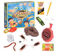 14Pcs Practical Joke Kit, Pranks Toys for Kids Adults, Included Whoopee Cushion, Fake Poo, Fake Roaches, Haloween April Fools Novelty Practical Jokes gift Presents