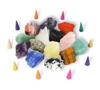 14PCS Raw Crystals & Tumbled Stones Set | Natural Crystal Collection