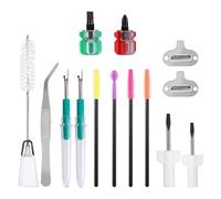 14pcs Sewing Machine Cleaning Kit, Sewing Machine Cleaning Tools Including Tweezers Brushes Screwdrivers Seam Rippers Multipurpose Sewing Machine Tools