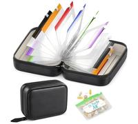 14PCS Waterproof Pill Organizer Pouches, A8 Travel Pill Case Set with Crush Resistant Shell & Color Coded Zippers for Daily Medication, Vitamins & Supplements