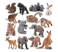 14pcs Wildlife Animal Figurine Model Realistic Little Animal Toy Collectable Cake Toppers