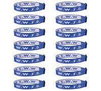 14PCS WWJD Christian Bracelet Pack for Women Men, WWJD Bracelets Bulk Christian Jesus Gifts Adjustable Wristbands - What Would Jesus Do Bracelet, Polyester Fibre, no gemstone