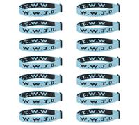 14PCS WWJD Christian Bracelet Pack for Women Men, WWJD Bracelets Bulk Christian Jesus Gifts Adjustable Wristbands - What Would Jesus Do Bracelet, Polyester Fibre, no gemstone