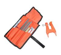 14Piece Chainsaw File Set Sharpening Tool Complete with Round Files and Stump Vise for Precise Sharpening Chainsaw File Set