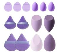 14Pieces Makeup Blender Sponge Set, Beauty Sponges For Makeup, beauty-blender Sponge, Use Dry And Wet Both, Multicolor Beauty Sponge Blender Cosmetic Applicator For Powder,Liquid,Facial Makeup Tools